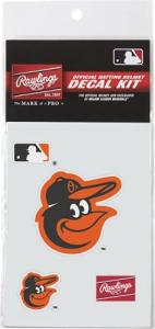 Rawlings | MLB Authentic Baseball Helmet Decal Kit | Baltimore Orioles