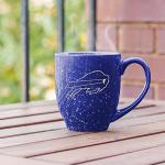 Rico Industries NFL Football Buffalo Bills Primary 16 oz Team Color Laser Engraved Ceramic Coffee Mug