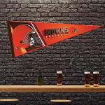Rico Industries NFL Football Cleveland Browns Primary 12" x 30" Felt Wall Décor Pennant - Great for Home/Bed Room/Man Cave Décor
