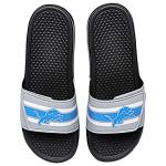FOCO Detroit Lions NFL Mens Stripe Mens Legacy Sport Slide - L