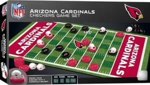 MasterPieces - NFL Checkers, Officially Licensed Arizona Cardinals Football Board Game for 2 Players, Family Fun for Kids & Adults