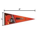 Rico Industries NFL Football Cleveland Browns Primary 12" x 30" Felt Wall Décor Pennant - Great for Home/Bed Room/Man Cave Décor