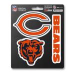 Fanmats NFL Chicago Bears Team Decal, 3-Pack , Orange