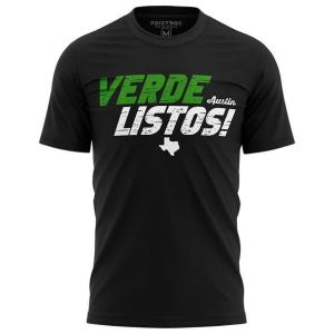 Printbox Originals Verde Listos Austin Shirt for Men, Austin Soccer Shirts, Football Fan T-Shirt
