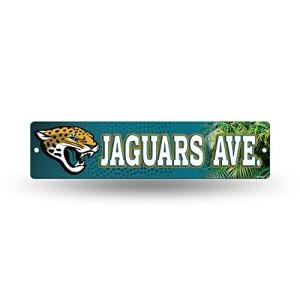 Rico Industries NFL Jacksonville Jaguars 16-Inch Plastic Street Sign Décor
