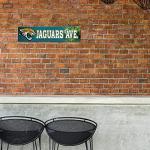 Rico Industries NFL Jacksonville Jaguars 16-Inch Plastic Street Sign Décor