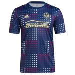 Adidas Atlanta United F.C. Men's Americana Pre-Match Short Sleeve Soccer Jersey, Navy/White/Red Medium