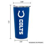 Rico Industries NFL Football Indianapolis Colts 18oz Soft Touch, Easy Grip Tumbler