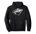 Minnesota Wild Two Tone Black NHL Officially Licensed Pullover Hoodie