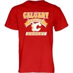 Calgary Flames NHL Officially Licensed T-Shirt Retro 90's Hockey Team Color, Large