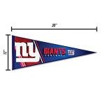 Rico Industries NFL Football New York Giants Primary 12" x 30" Felt Wall Décor Pennant - Great for Home/Bed Room/Man Cave Décor