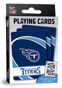 Masterpieces Officially Licensed NFL Tennessee Titans Playing Cards - 54 Card Deck for Adults