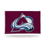Rico Industries NHL Colorado Avalanche 3-Foot by 5-Foot Single Sided Banner Flag with Grommets