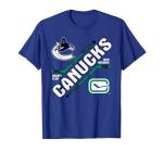 Vancouver Canucks Force Blue Officially Licensed T-Shirt, Men, Royal Blue, Large