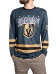 NHL Men's Game Day Long Sleeve Performance Loose Fit Rash Guard (Vegas Golden Knights, Large)