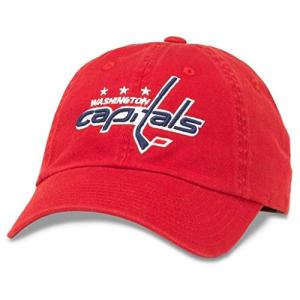 AMERICAN NEEDLE Washington Capitals Unisex Blue Line Officially Licensed NHL National Hockey League Team Baseball Hat Adjustable Buckle Strap Dad Cap (40742A-WAC)