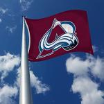 Rico Industries NHL Colorado Avalanche 3-Foot by 5-Foot Single Sided Banner Flag with Grommets