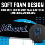 Franklin Sports Miami Marlins Foam Bat & Ball Set - 21" Soft Jumbo Team Baseball Bat and Ball Team Logo - MLB Official Licensed Product