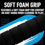 Franklin Sports Miami Marlins Foam Bat & Ball Set - 21" Soft Jumbo Team Baseball Bat and Ball Team Logo - MLB Official Licensed Product