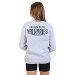 Ultra Game WNBA Official Womens Velvet Plush Crew Sweatshirt, Golden State Valkyries, Heather Gray, X-Large