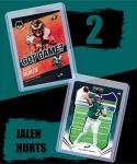 Jalen Hurts Football Cards Assorted (5) Bundle - Philadelphia Eagles Trading Cards