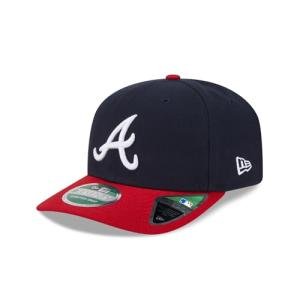 New Era Unisex-Adult MLB Player Replica 9SEVENTY Baseball Team Color Stretch Adjustable Snapback Hat One Size Fits All - Atlanta Braves - Navy