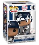 Aaron Judge #112 Facsimile Signed Reprint Laser Autographed Funko POP! Baseball MLB: New York Yankees Figurine with Protector Case