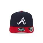 New Era Unisex-Adult MLB Player Replica 9SEVENTY Baseball Team Color Stretch Adjustable Snapback Hat One Size Fits All - Atlanta Braves - Navy