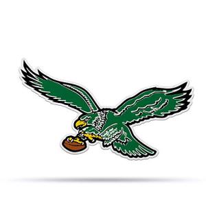Rico Industries NFL Philadelphia Eagles NFL Retro Shape Cut Pennant, Team color, Item footprint: 18' x 18'