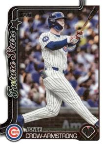 2025 TOPPS #290 PETE CROW-ARMSTRONG FUTURE STARS CHICAGO CUBS BASEBALL OFFICIAL TRADING CARD OF MLB