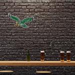 Rico Industries NFL Philadelphia Eagles NFL Retro Shape Cut Pennant, Team color, Item footprint: 18' x 18'