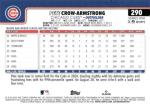 2025 TOPPS #290 PETE CROW-ARMSTRONG FUTURE STARS CHICAGO CUBS BASEBALL OFFICIAL TRADING CARD OF MLB
