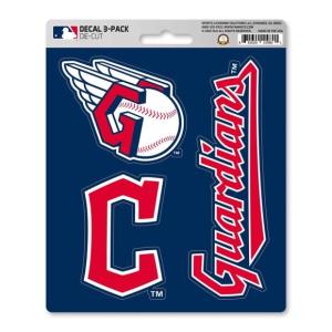 FANMATS 39303 Cleveland Guardians Decal 3-pk