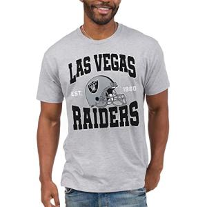 Junk Food NFL - Las Vegas Raiders - Team Helmet - Officially Licensed Adult Short Sleeve Fan Tee for Men and Women