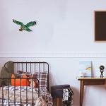 Rico Industries NFL Philadelphia Eagles NFL Retro Shape Cut Pennant, Team color, Item footprint: 18' x 18'