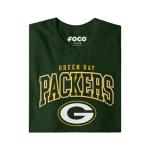 FOCO Green Bay Packers NFL Mens Classic Arched Logo T-Shirt - Forest - L