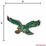 Rico Industries NFL Philadelphia Eagles NFL Retro Shape Cut Pennant, Team color, Item footprint: 18' x 18'
