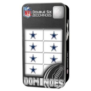Masterpieces Officially Licensed NFL Dallas Cowboys 28 Piece Dominoes Game for Adults