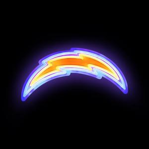 FOCO Los Angeles Chargers NFL Team Logo LED Neon Light Up Sign