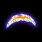 FOCO Los Angeles Chargers NFL Team Logo LED Neon Light Up Sign
