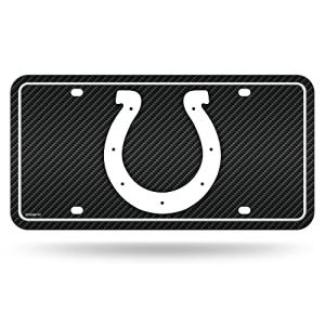 Rico Industries NFL Football Indianapolis Colts Carbon Fiber Metal Tag