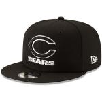 New Era NFL 9FIFTY Black White Adjustable Snapback Hat Cap One Size Fits All = Chicago Bears - Black