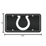 Rico Industries NFL Football Indianapolis Colts Carbon Fiber Metal Tag