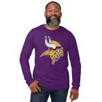 FOCO Minnesota Vikings NFL Mens Primary Logo Long Sleeve T-Shirt - Team Purple - S