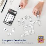 Masterpieces Officially Licensed NFL Dallas Cowboys 28 Piece Dominoes Game for Adults
