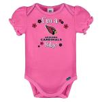 NFL Arizona Cardinals 3 Pack Short Sleeve Bodysuit, red/White/Pink Arizona Cardinals, 3-6 Months