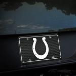 Rico Industries NFL Football Indianapolis Colts Carbon Fiber Metal Tag