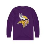 FOCO Minnesota Vikings NFL Mens Primary Logo Long Sleeve T-Shirt - Team Purple - S