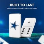 Masterpieces Officially Licensed NFL Dallas Cowboys 28 Piece Dominoes Game for Adults