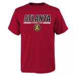 Outerstuff Atlanta United FC Juniors Boys Size Core Soccer Team T-Shirt (Red, Boys X-Small-4/5)